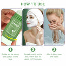 Green Tea Purifying Clay Mask Stick Facial Deep Cleansing Oil Pore Acne Remover