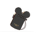 MOUSE SHAPE NAME ID CARD HOLDER BADGE WALLET PURSE NECK LANYARD