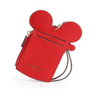 MOUSE SHAPE NAME ID CARD HOLDER BADGE WALLET PURSE NECK LANYARD