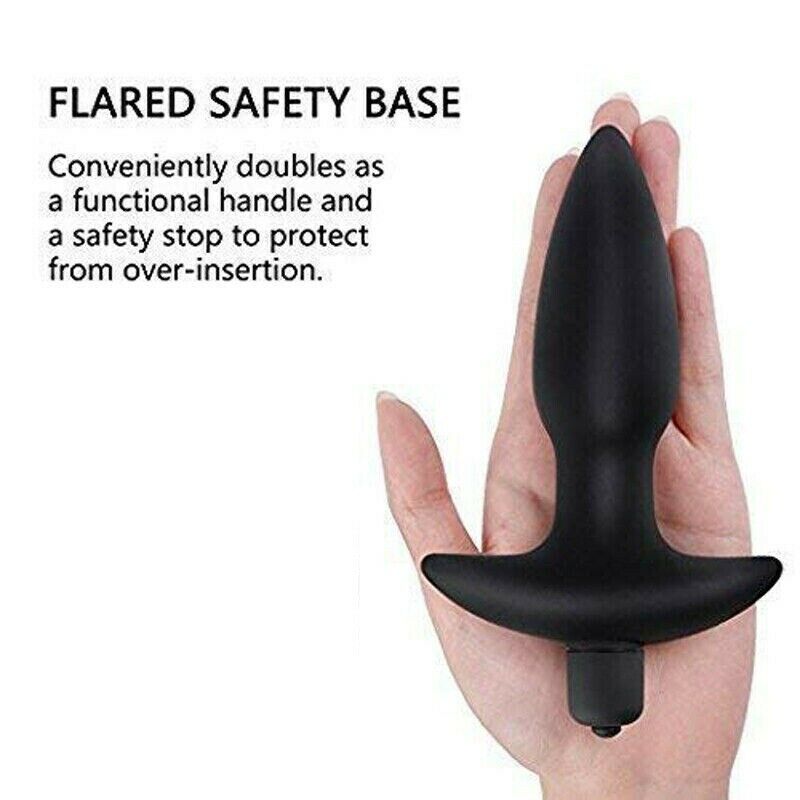 10 Speed Vibrating Silicone Anal Play Butt Plug Vibe Vibrator Anal Play Sex Toys