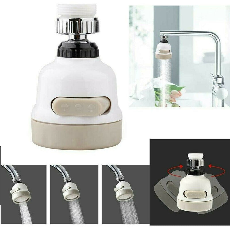 360 Degree Rotating Faucet Moveable Kitchen Tap Head Water Saving Nozzle Sprayer