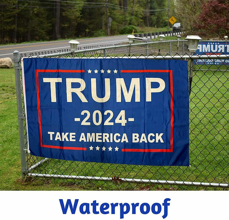 Trump 2024 Take America Back Flag Donald MAGA KAG Republican Conservative USA