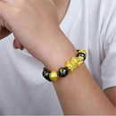 Feng Shui Black Obsidian Beads Bracelet Attract Wealth & Good Luck Bangle Pi Xiu