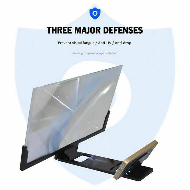 14" Inch Phone Screen Magnifier 3D Video Mobile Phone Amplifier Stand Bracket