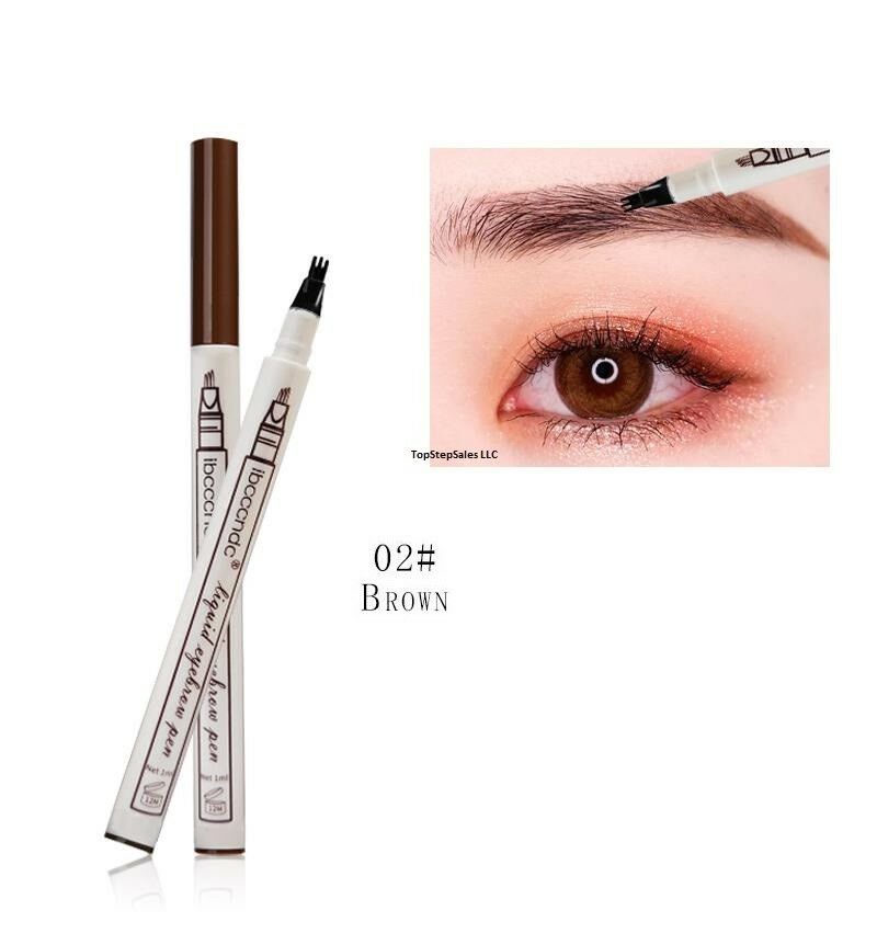 Microblading Eyebrow Tattoo Ink Pen - Long Lasting, Waterproof, 3D Fork Style - Multiple Shades