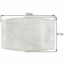 10 Pack PM2.5 Activated Carbon Filters 5 Layer Replacement For Face Mask Cover