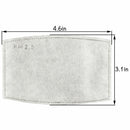 100 pcs Adult PM2.5 Activated Carbon 5 Layer Face Mask Replacement Filters Bulk