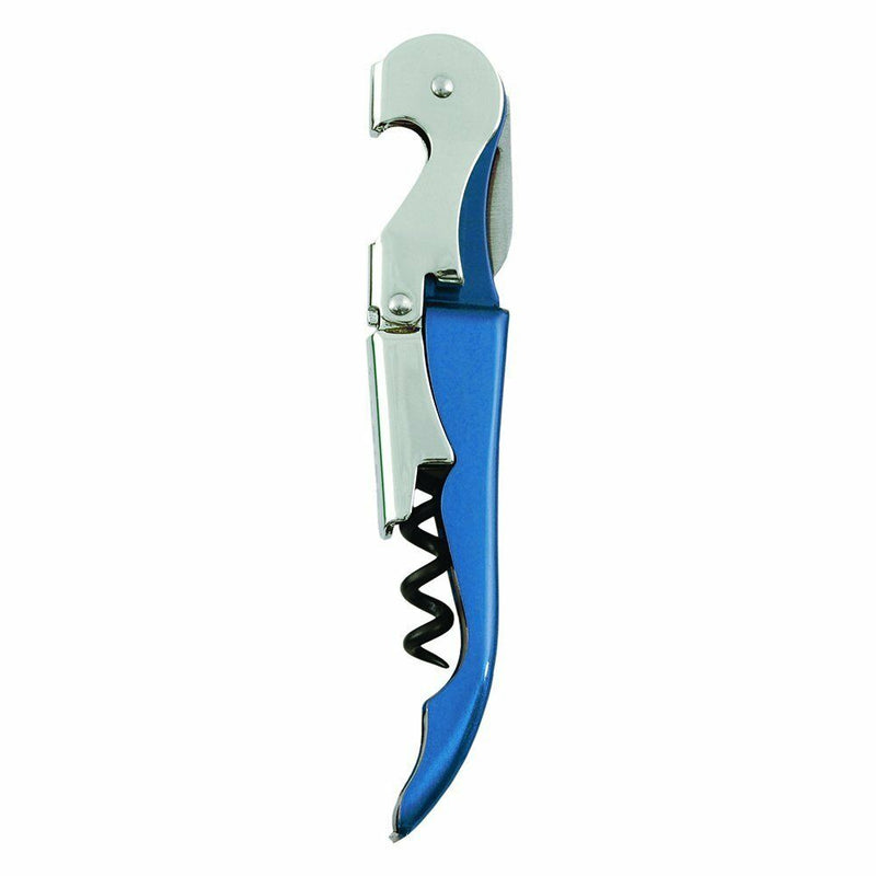 Corkscrew Doubled Hinged Waiters Wine Key Bottle Opener with Foil Cutter