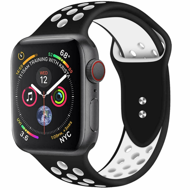 Silicone Sport Band 38mm 42mm For Nike+ Apple Watch Series 1 2 3 4 5 6 SE