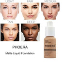 Valeera Foundation Makeup Full Coverage Liquid Base Brighten Long Lasting Shade