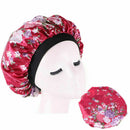 Women Satin Night Sleep Cap Hair Bonnet Hat Silk Head Cover Wide Elastic Band