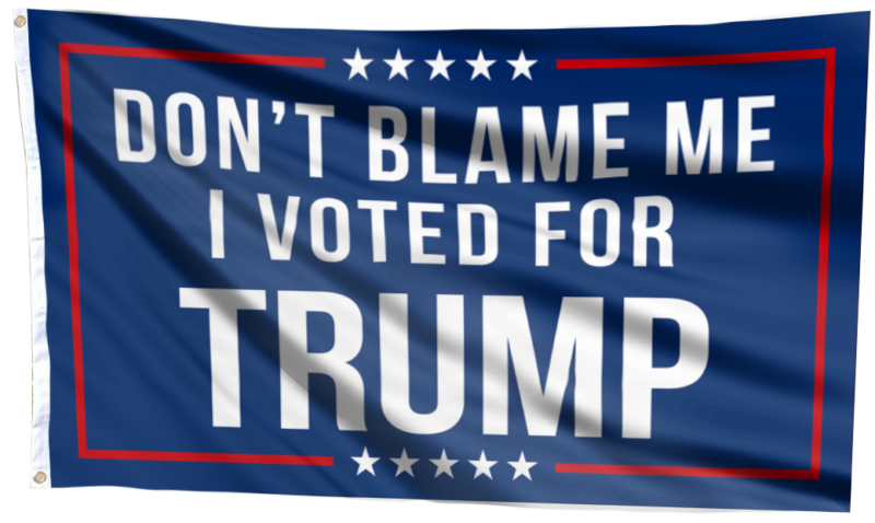 Don't Blame Me I Voted For Trump Garden Flag House Flag Wall Flag 2024 3x5Ft