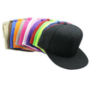 Snapback Hat Classic Hip Hop Style Visor Flat Baseball Cap Solid Blank Hats New