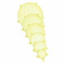 6Pcs Stretch Silicone Lids Bowl Reusable Kitchen Food Storage Wrap Sealing Cover