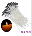Candle Wicks 6 Inch Cotton Core Candle Making Supplies Pre Tabbed 100pcs