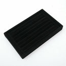 Velvet Jewelry Ring Display Organizer Tray Holder Box Earring Storage Case