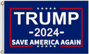 Trump 2024 Save America Again Donald MAGA KAG Republican Conservative Flag USA