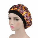 Women Satin Night Sleep Cap Hair Bonnet Hat Silk Head Cover Wide Elastic Band
