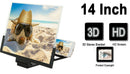 14" Inch Phone Screen Magnifier 3D Video Mobile Phone Amplifier Stand Bracket