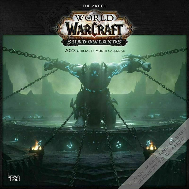 World of Warcraft Shadowlands 2022 Wall Calendar