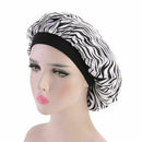 Women Satin Night Sleep Cap Hair Bonnet Hat Silk Head Cover Wide Elastic Band