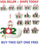 Personalized Christmas Hanging Ornament 2020 Mask Toilet Paper Xmas Family Gift
