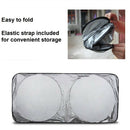Foldable Jumbo Extra Large Sun Shade Truck Van Car Windshield Visor Block Cover
