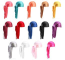 Premium Silky Satin Durag Men's Cap Hat Doo Rag Biker Smooth Head Wrap