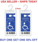 2x Handicap Parking Permit Placard Protector Cover Hanger Car Holder Hang Sleeve