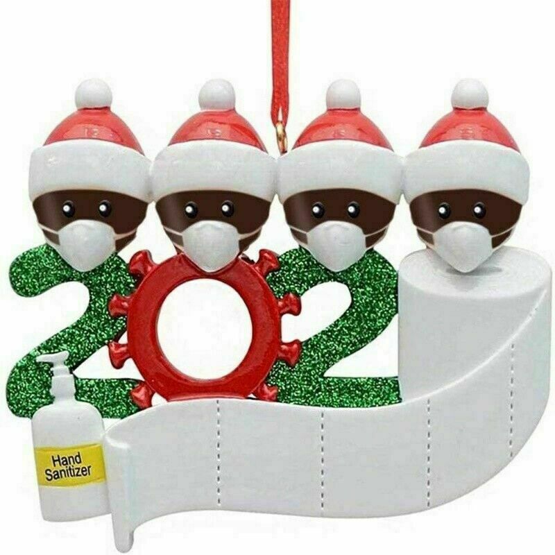 Personalized Christmas Hanging Ornament 2020 Mask Toilet Paper Xmas Family Gift
