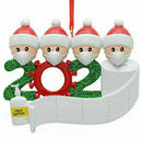 Personalized Christmas Hanging Ornament 2020 Mask Toilet Paper Xmas Family Gift