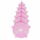 6Pcs Stretch Silicone Lids Bowl Reusable Kitchen Food Storage Wrap Sealing Cover