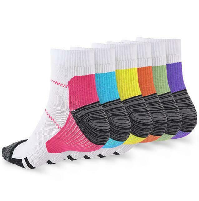 Foot Pain Relief Compression Socks Ankle Support Sleeves Brace Plantar Fasciitis