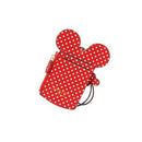 MOUSE SHAPE NAME ID CARD HOLDER BADGE WALLET PURSE NECK LANYARD
