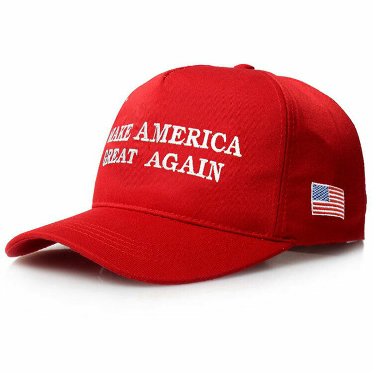 MAGA Make America Great Again President Donald Trump Hat Cap Embroidered Red USA