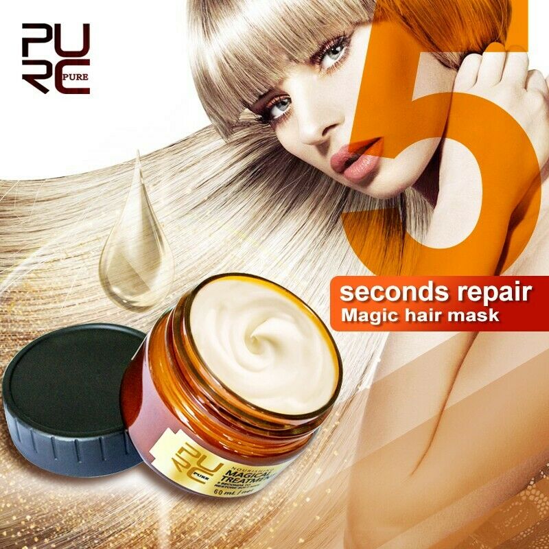 PURC Magical Treatment Mask 5 Seconds Repairs Damage Restore Soft Hair 60 120mL