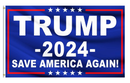 Trump 2024 Save America Again Donald MAGA KAG Republican Conservative Flag USA