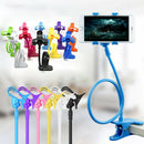 Flexible 360 Clip Mobile Cell Phone Holder Lazy Bed Desk Car Bracket Mount Stand