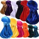 Women Men Unisex Velvet Durag Hat Cap Premium Designer Doo Rag Wave Biker Dance
