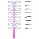 8 Styles Eyebrow Shaping Stencils Grooming Shaper Reusable Template  Makeup Tool